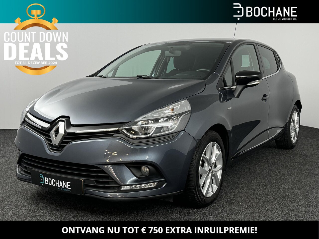 Renault Clio - 0.9 TCe 90 Limited |  Navi | Airco | Cruise | Keyless | Parkeersensoren | Lichtmetalen vel - AutoWereld.nl