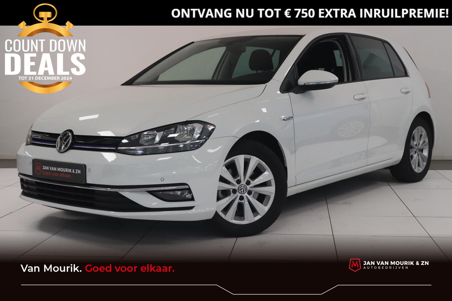 Volkswagen Golf - 1.5 TSi 130PK Comfortline | Navigatie | Parkeersensoren | Lichtmetalen Velgen | - AutoWereld.nl