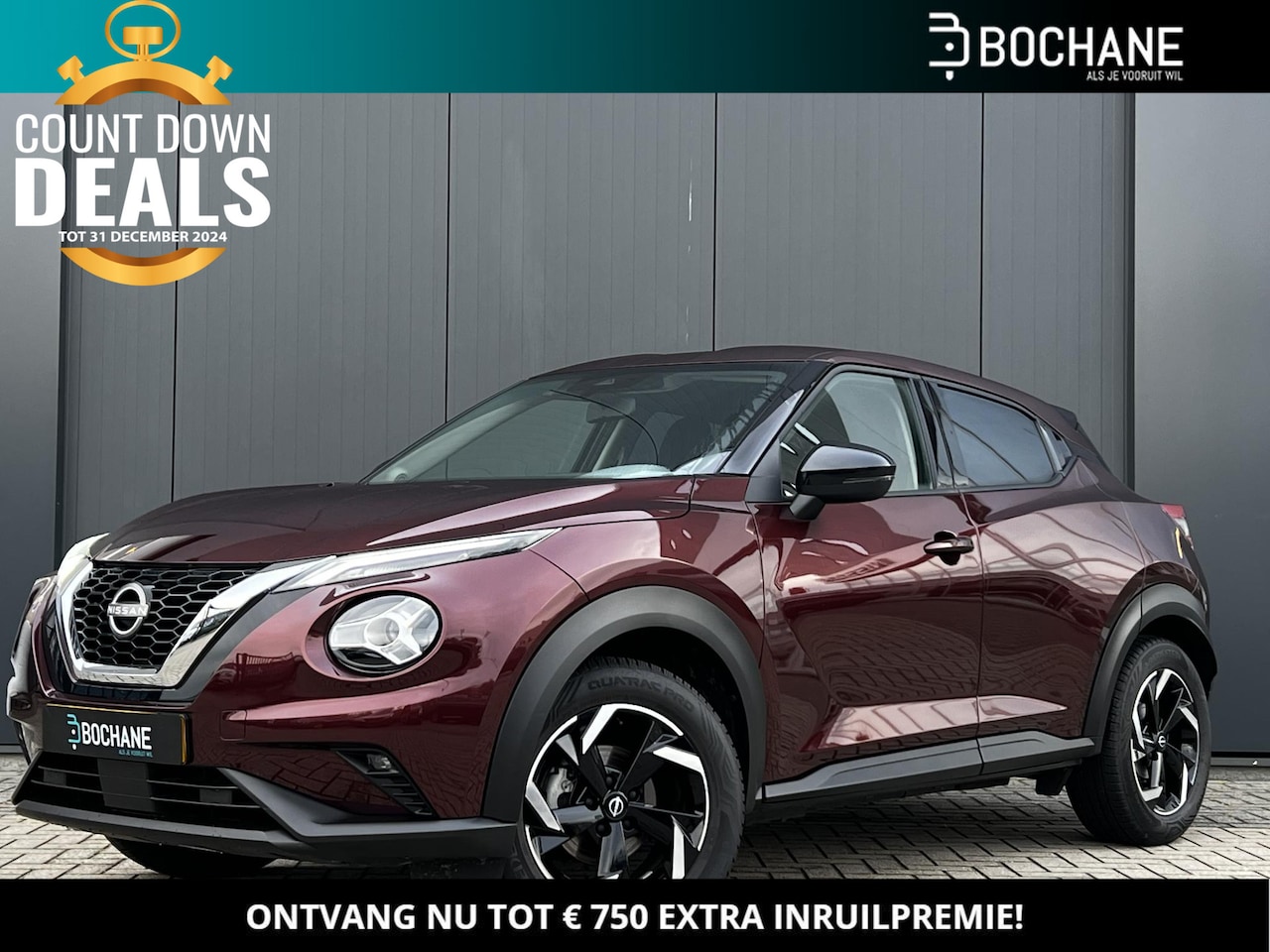 Nissan Juke - 1.0 DIG-T 114 Acenta Parkeersensoren | Camera | Navigatie | Carplay | 17 inch velgen - AutoWereld.nl