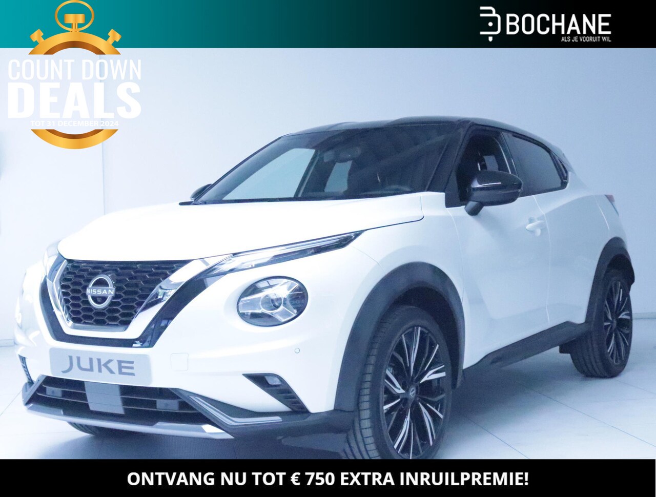 Nissan Juke - 1.0 DIG-T 114 DCT7 N-Design Bose, Lederen bekleding, Bose installatie, Techno pack, Coldpa - AutoWereld.nl