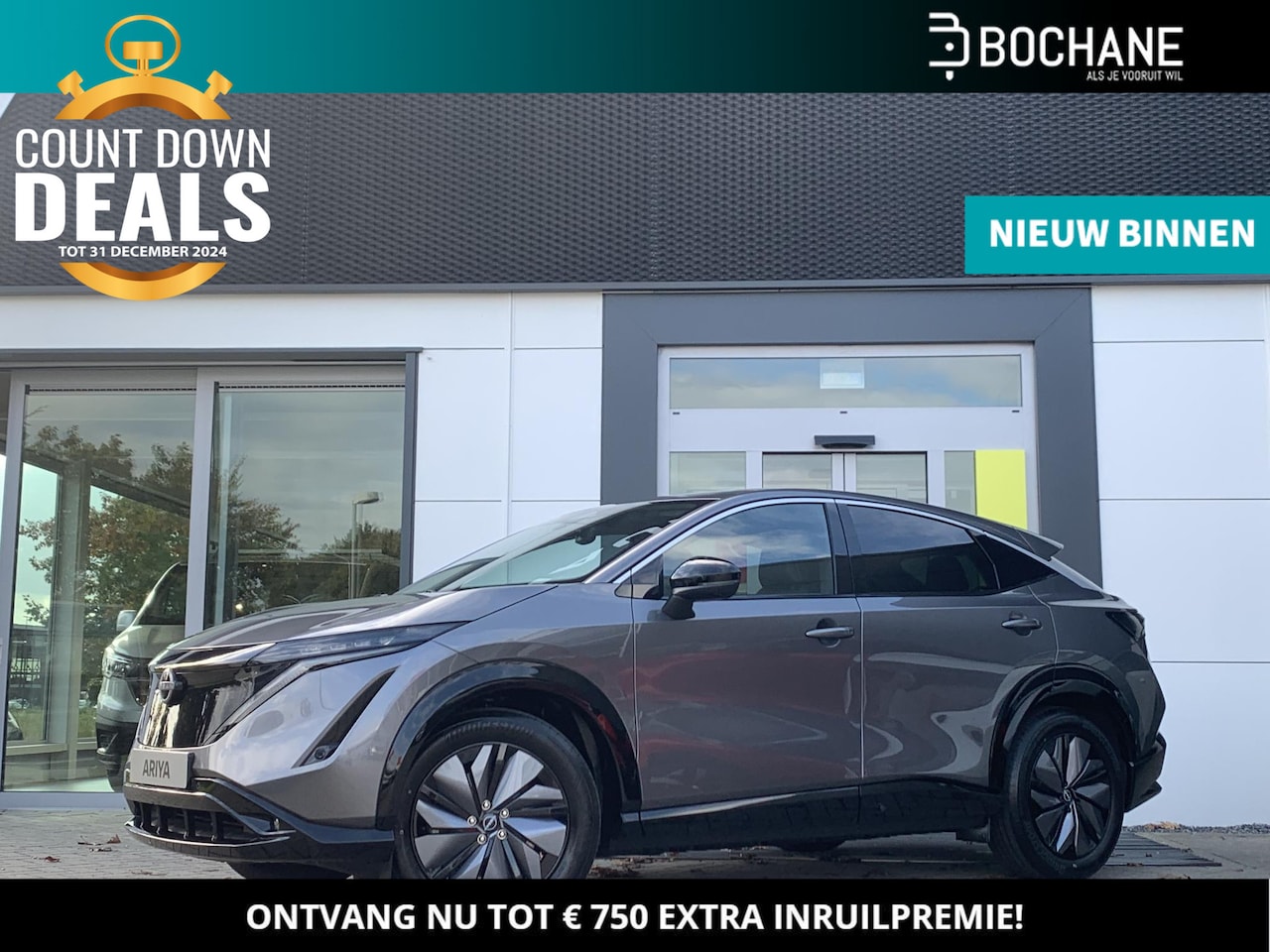 Nissan Ariya - Advance 66 kWh | 22kW-lader - AutoWereld.nl