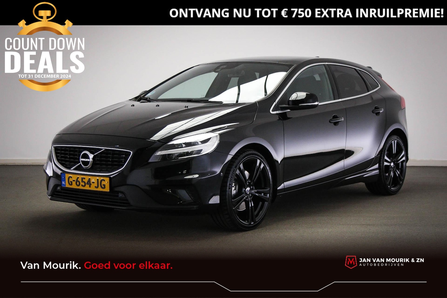 Volvo V40 - 1.5 T3 Polar+ Sport | PANORAMADAK | FULL LED | CLIMA | HALF LEDER | CRUISE | NAVI | DAB | - AutoWereld.nl