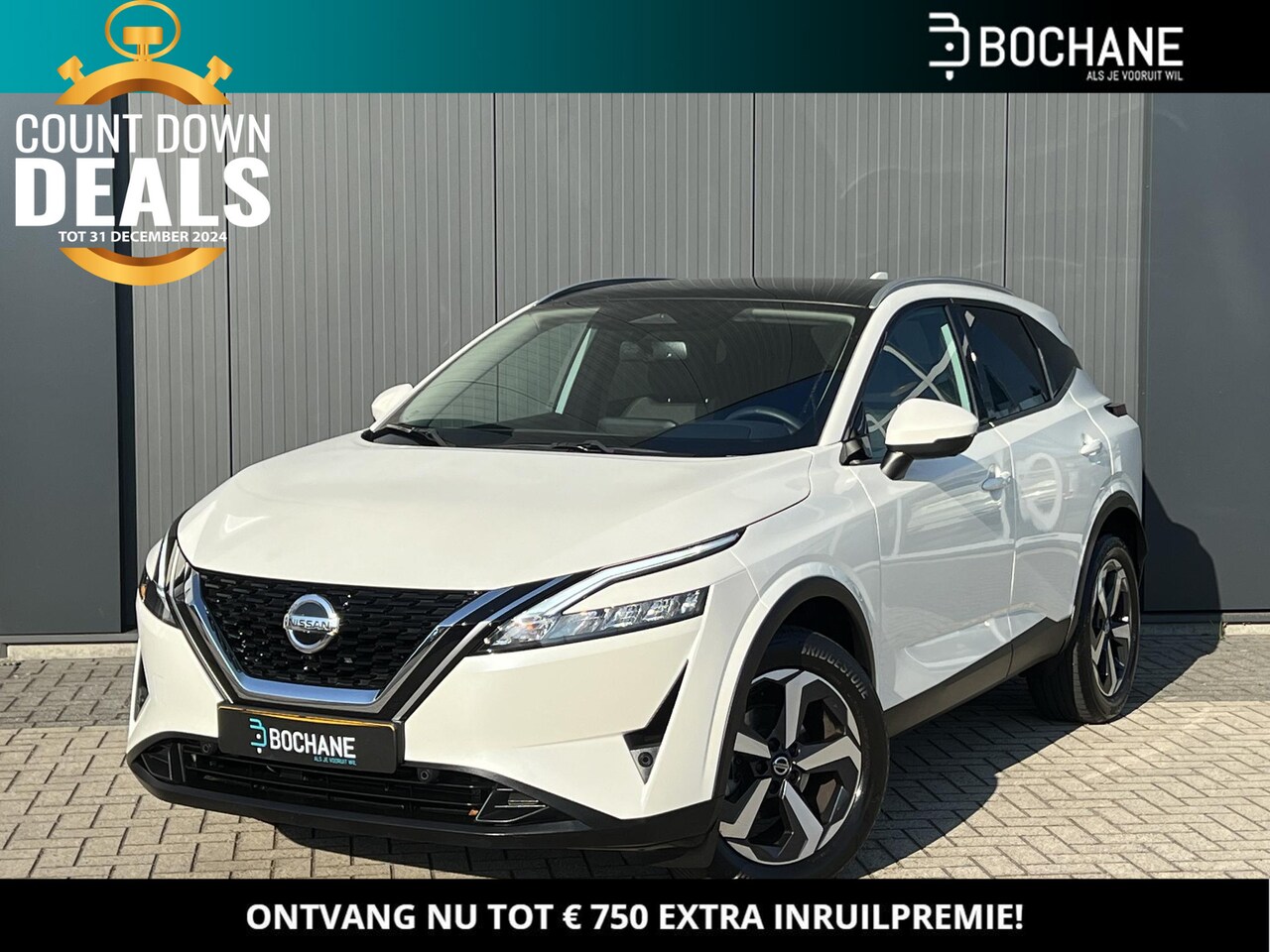 Nissan Qashqai - 1.3 MHEV 158 Xtronic N-Connecta | Panoramadak | Navigatie | Climate Control | Parelmoer wi - AutoWereld.nl