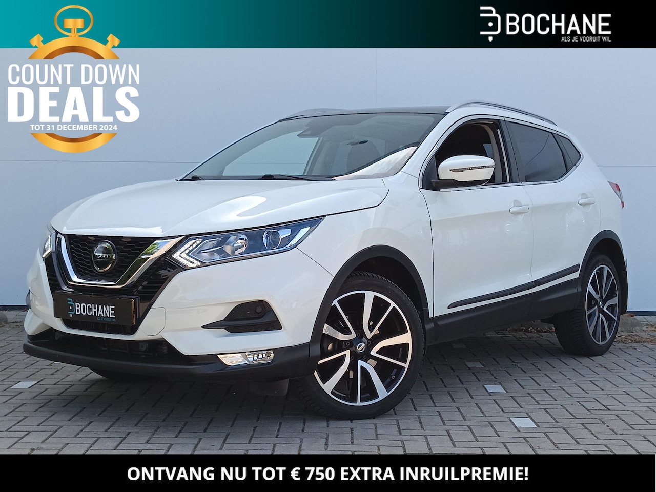 Nissan Qashqai - 1.2 DIG-T 115 X-Tronic N-Connecta Automaat / Parkeersensoren / Climate Control / Navigatie - AutoWereld.nl