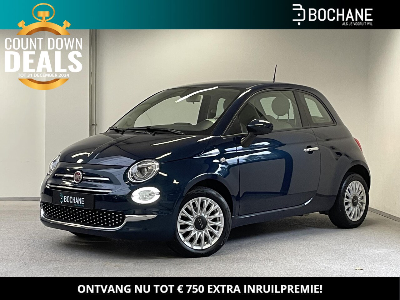 Fiat 500 - 1.0 Hybrid Lounge | ORG.NL | CARPLAY | NAVI | CRUISE | - AutoWereld.nl