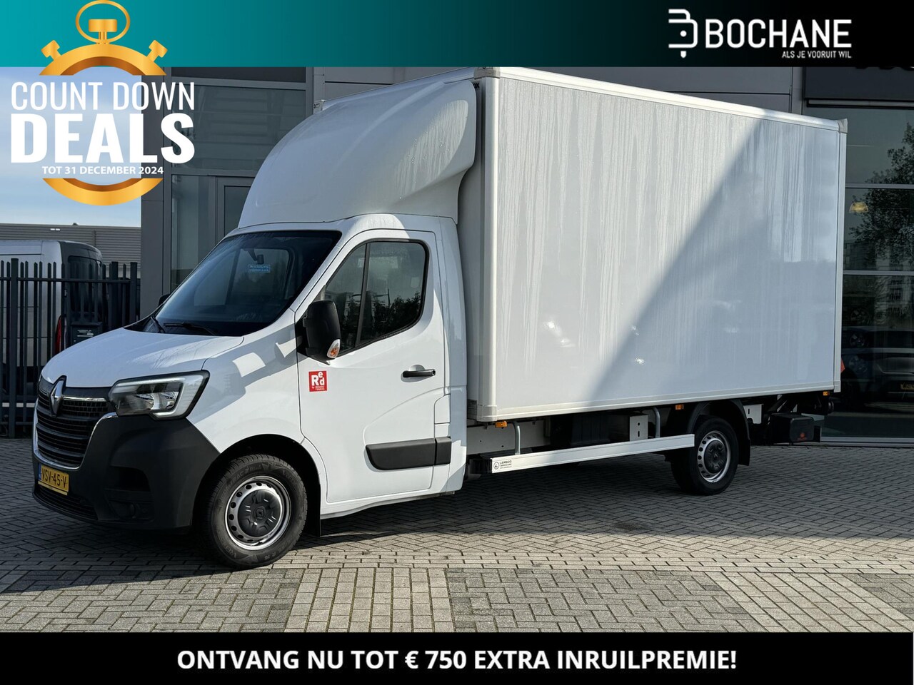 Renault Master - T35 2.3 dCi 145 L3 Euro6 Bakwagen | AIRCO | NAVIGATIE | CAMERA | DHOLLANDIA LAADKLEP 750 K - AutoWereld.nl