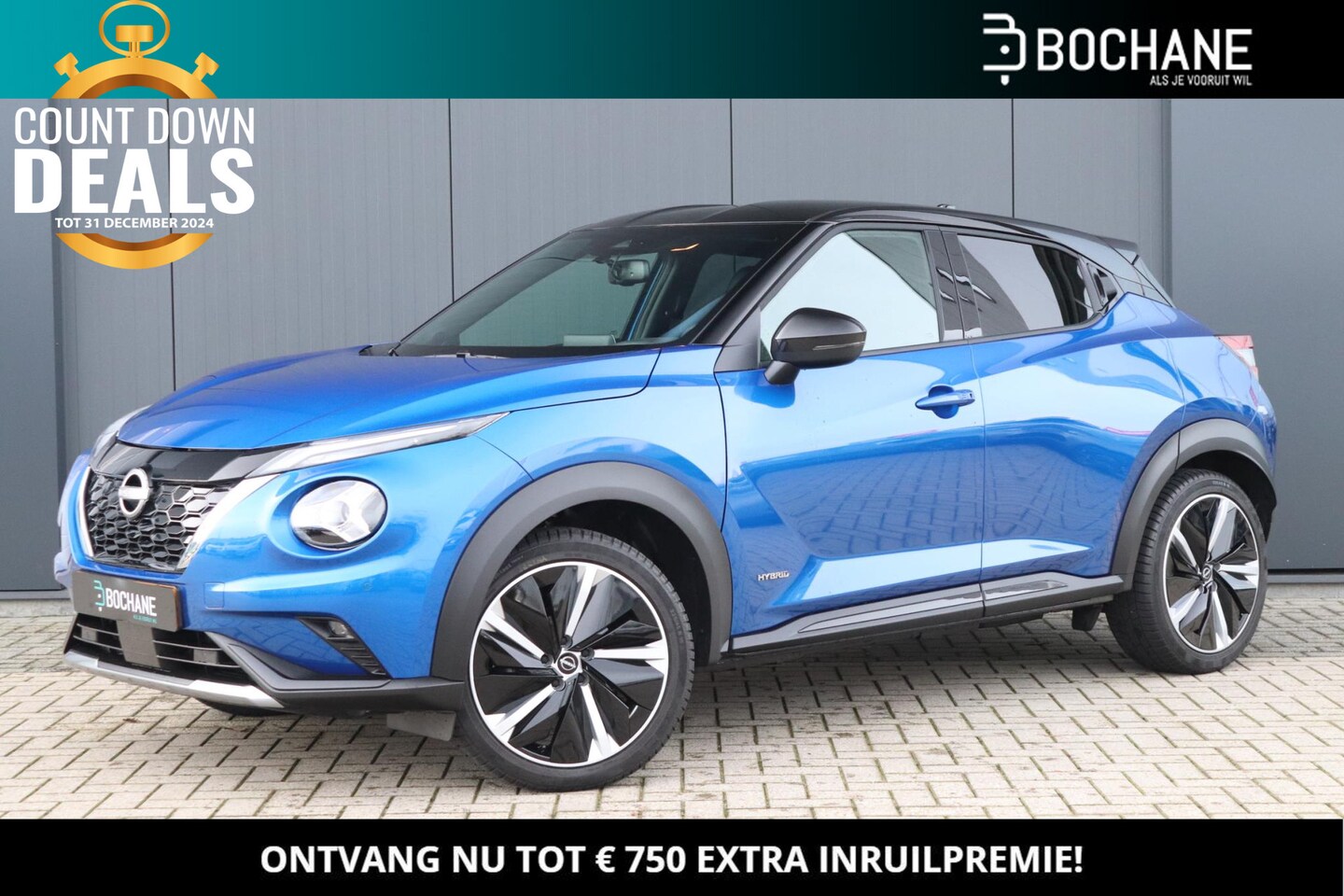 Nissan Juke - 1.6 Hybrid 143 N-Design | Automaat | 19-inch | Cold Pack | Navigatie | 2-Tone - AutoWereld.nl