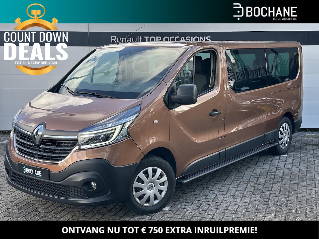 Renault Trafic Passenger - 2.0 dCi 120 Grand Zen | 9 Persoons! | Uniek | Trekhaak | P. Sensoren | Apple Carplay | Dea - AutoWereld.nl