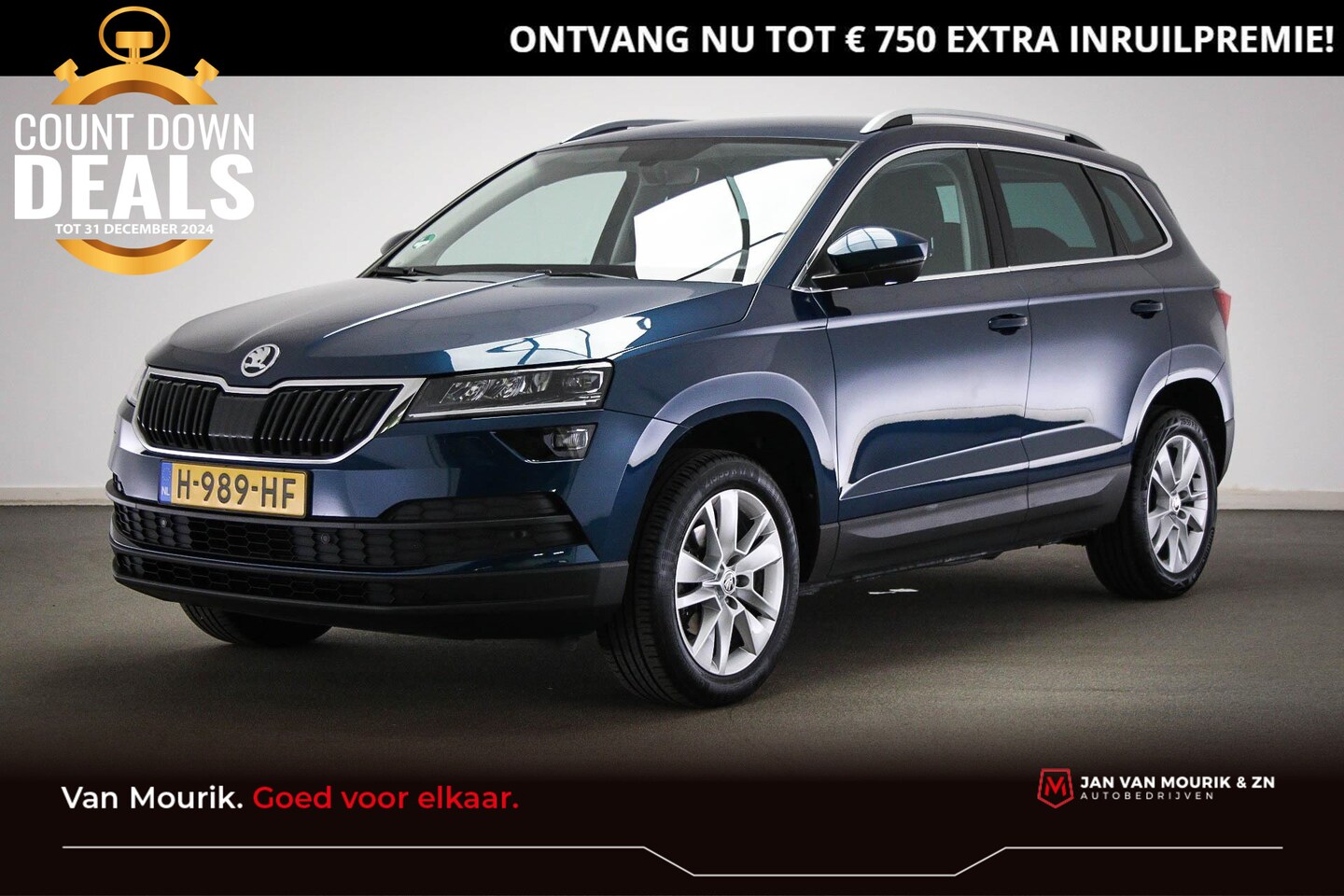 Skoda Karoq - 1.0 TSI Business Edition | LED | CLIMA | SFEERVERLICHTING | ACC | NAVI | APPLE | PDC | CAM - AutoWereld.nl