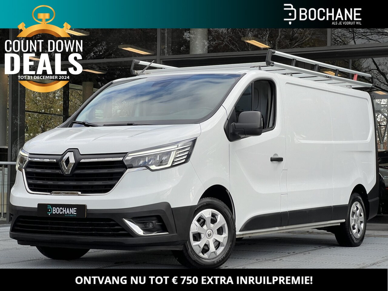 Renault Trafic - 2.0 dCi 110 T30 L2H1 Work Edition | Navigatie | Trekhaak | Imperiaal | Betimmering - AutoWereld.nl