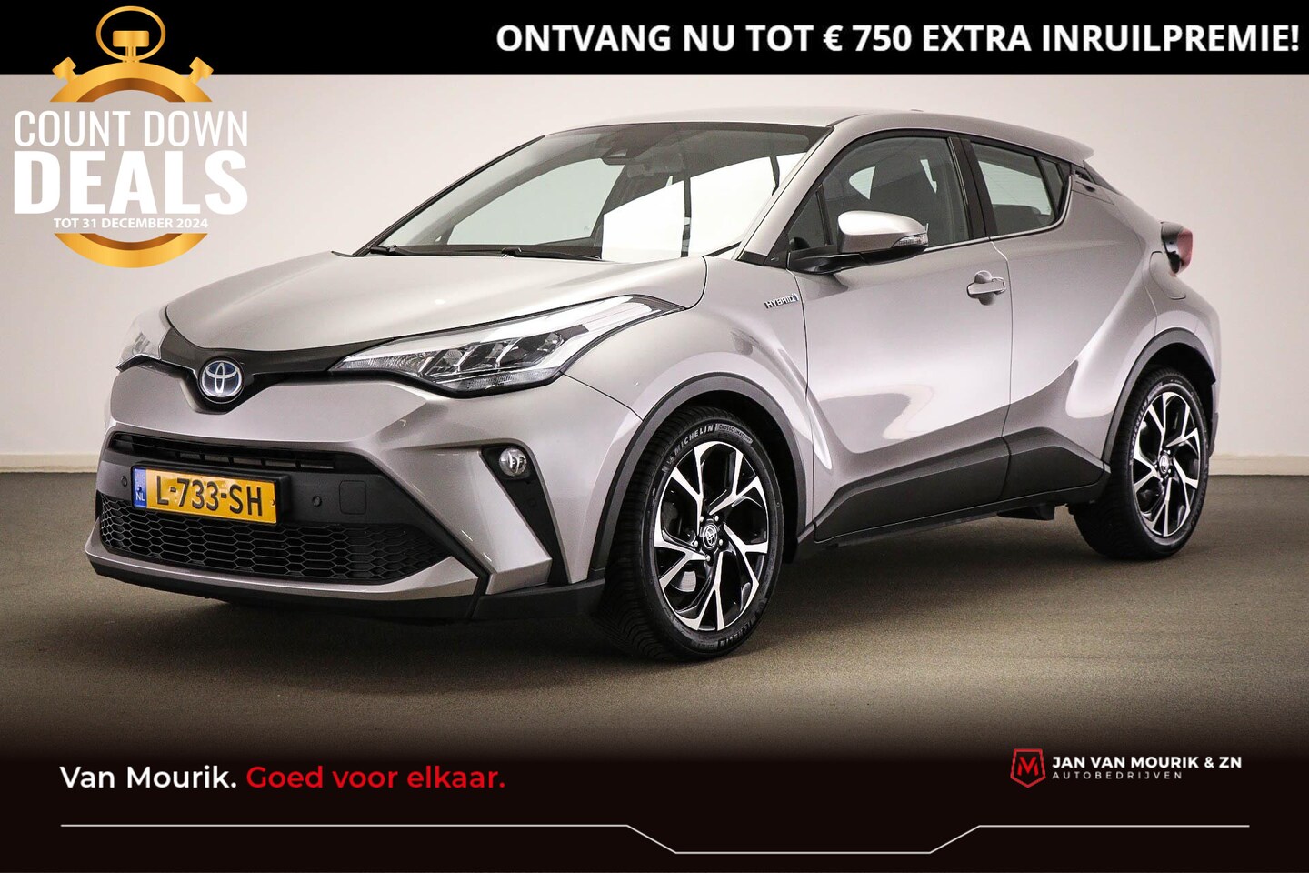 Toyota C-HR - 1.8 Hybrid Dynamic | NAVIGATIE | CAMERA | TREKHAAK AFNEEMBAAR - AutoWereld.nl