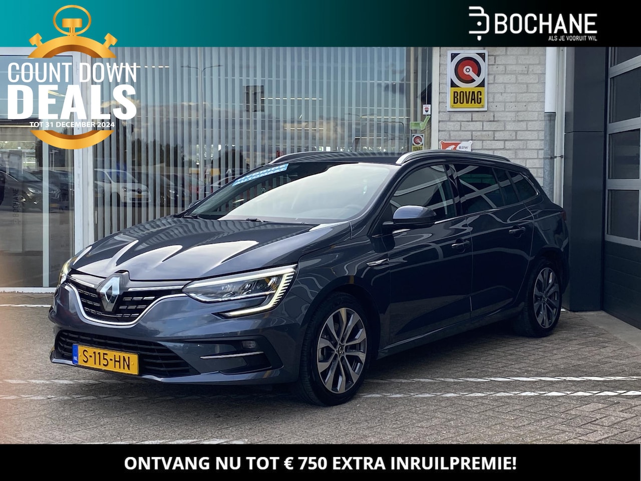 Renault Mégane E-Tech - Estate 1.6 Plug-In Hybrid 160 Techno | Dodehoekdetectie - AutoWereld.nl