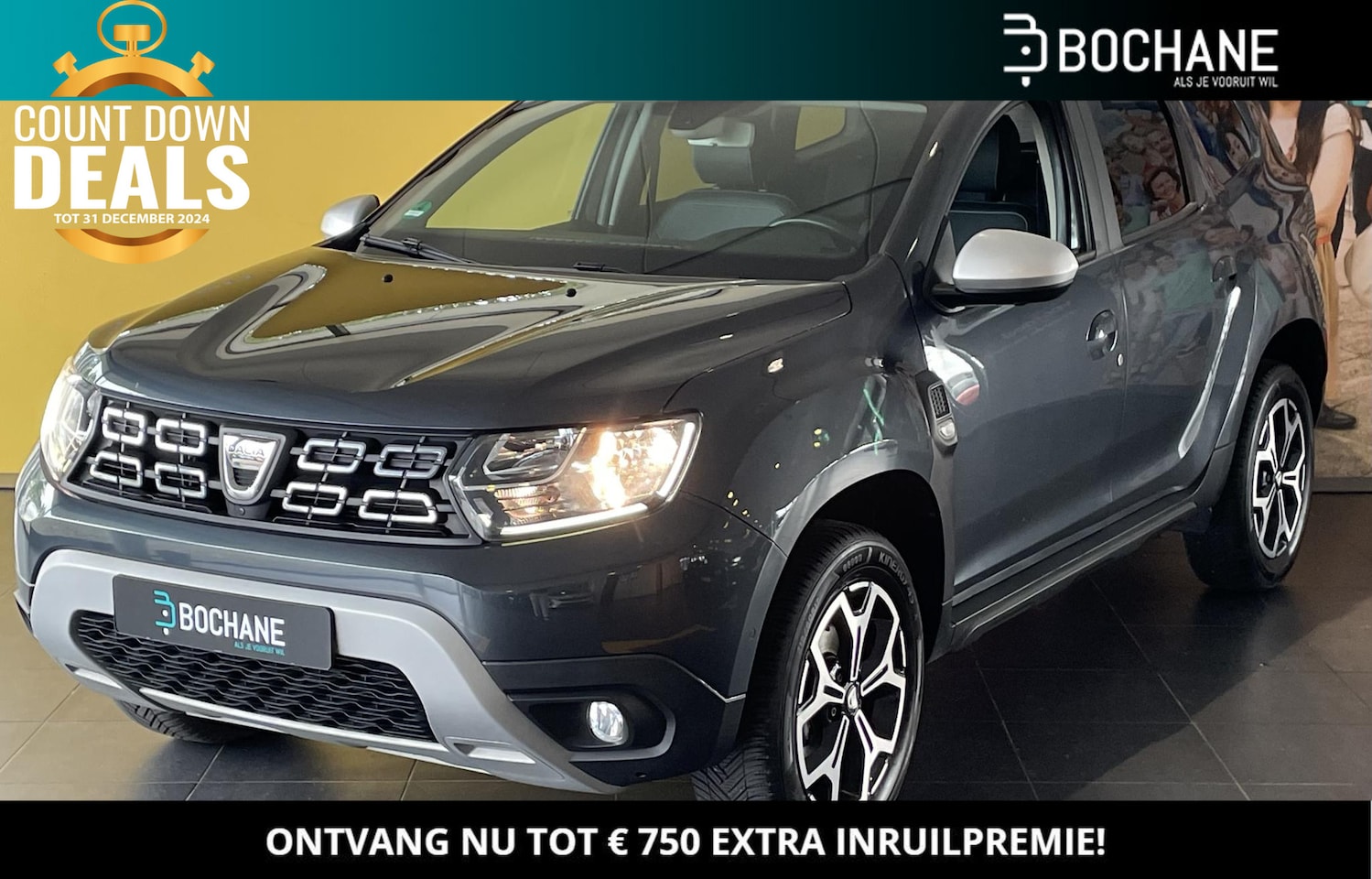 Dacia Duster - 1.2 TCe 125 Prestige NAVIGATIE | RONDOM ZICHT CAMERA | PARKEERSENSOREN VOOR EN ACHTER | LE - AutoWereld.nl