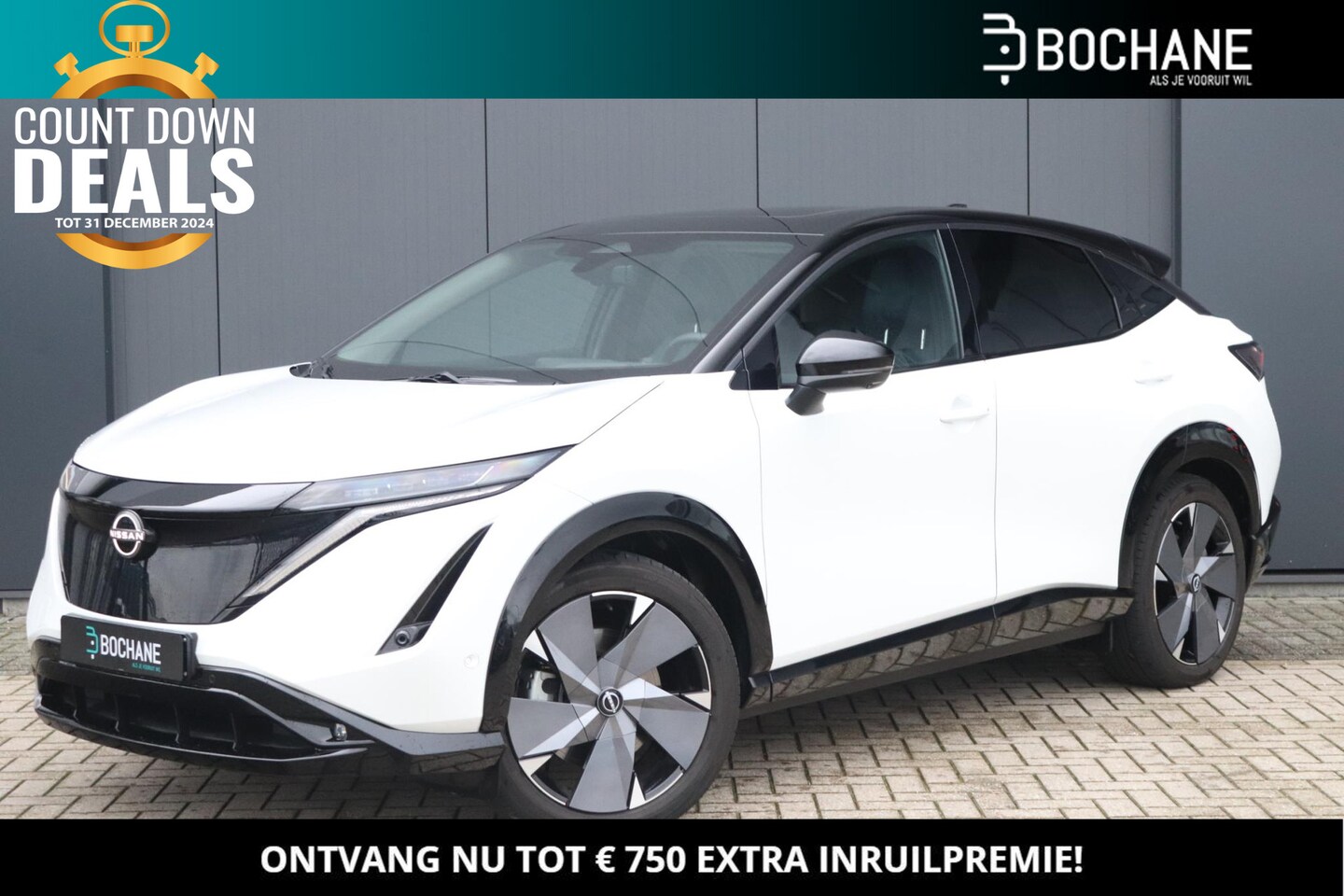 Nissan Ariya - 91 kWh e-4ORCE Evolve | Lederen Bekleding | Stoel-Koeling/Verwarming | Pro-pilot| 1.500 kg - AutoWereld.nl