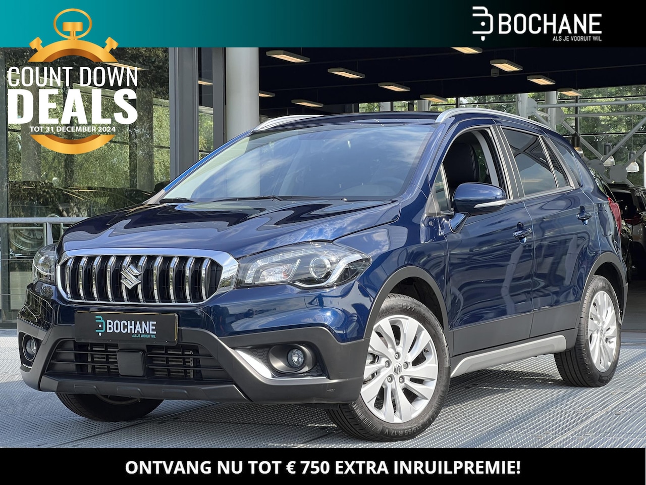 Suzuki S-Cross - 1.0 Boosterjet Select | Achteruitrijcamera | Stoelverwarming | Navigatie Carplay/Android | - AutoWereld.nl