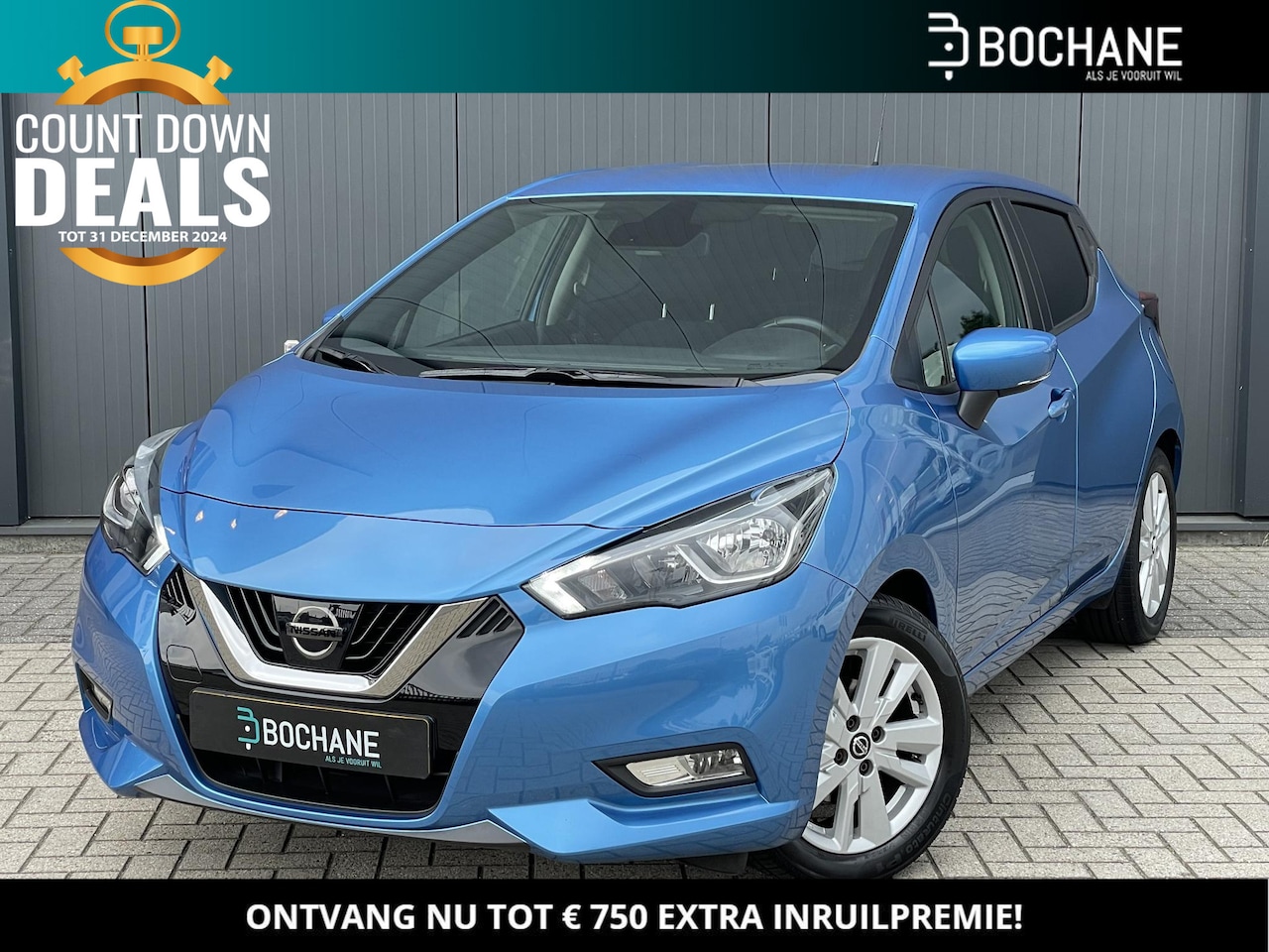 Nissan Micra - 1.0 IG-T 100 N-Connecta | Navigatie | Carplay | Sensoren | Camera | Velgen - AutoWereld.nl