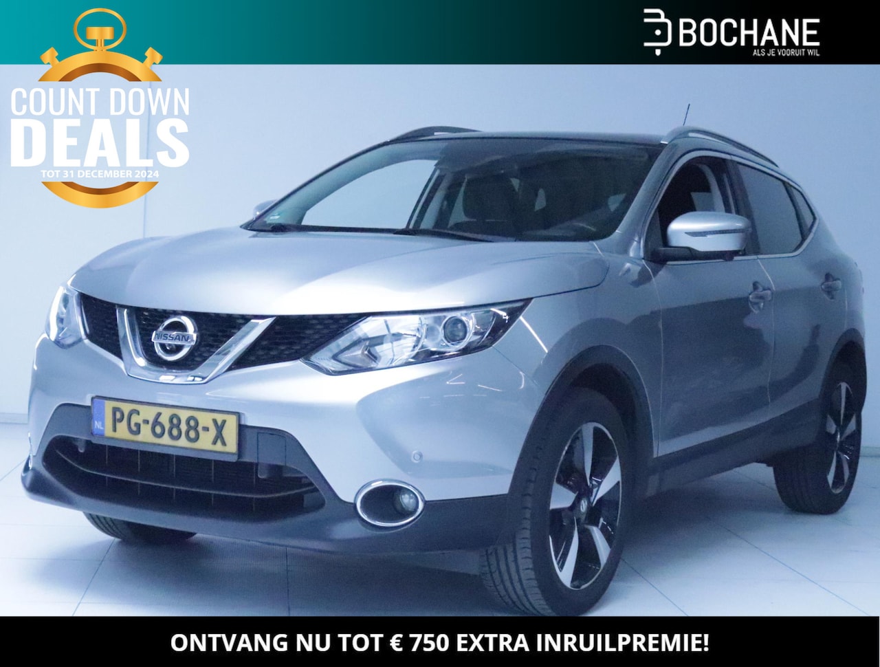 Nissan Qashqai - 1.2 DIG-T 115 N-Connecta Clima/Navi/Camera/Panoramadak/Trekhaak! - AutoWereld.nl