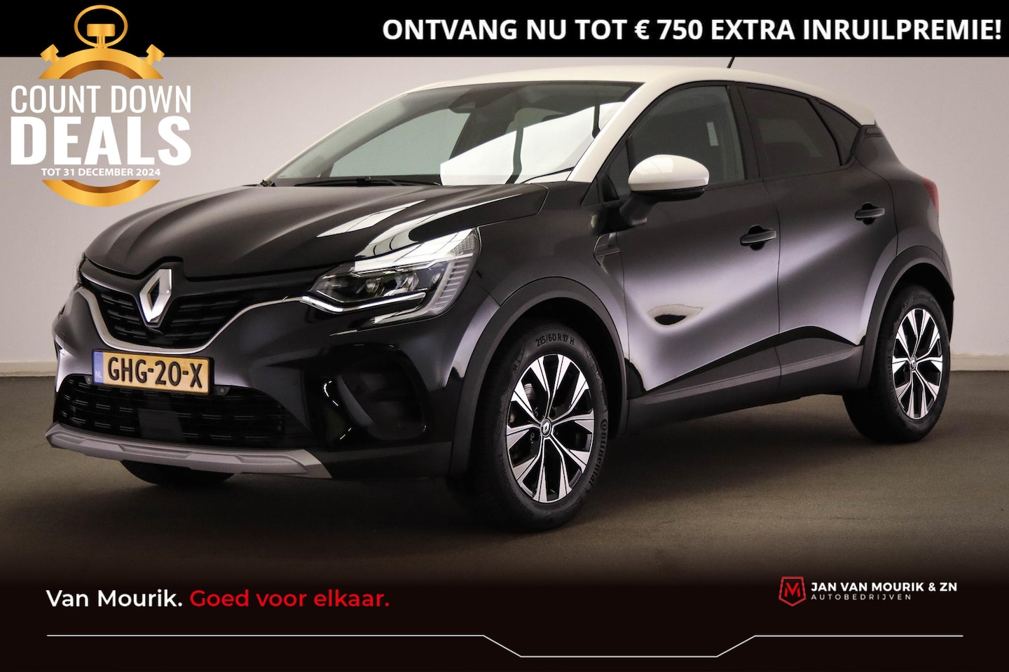 Renault Captur - 1.3 Mild Hybrid 140 EDC Techno | LED | HALF LEDER | STUURWIELVERWW. | DAB | APPLE | CAMERA - AutoWereld.nl