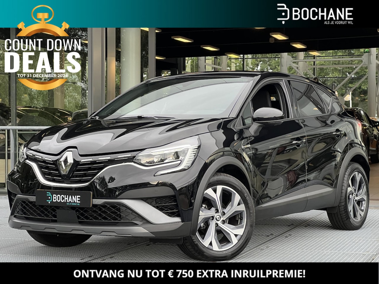 Renault Captur - 1.3 Mild Hybrid 160 EDC R.S. Line Automaat | Carplay | Navigatie | Voorruitverwarming | St - AutoWereld.nl