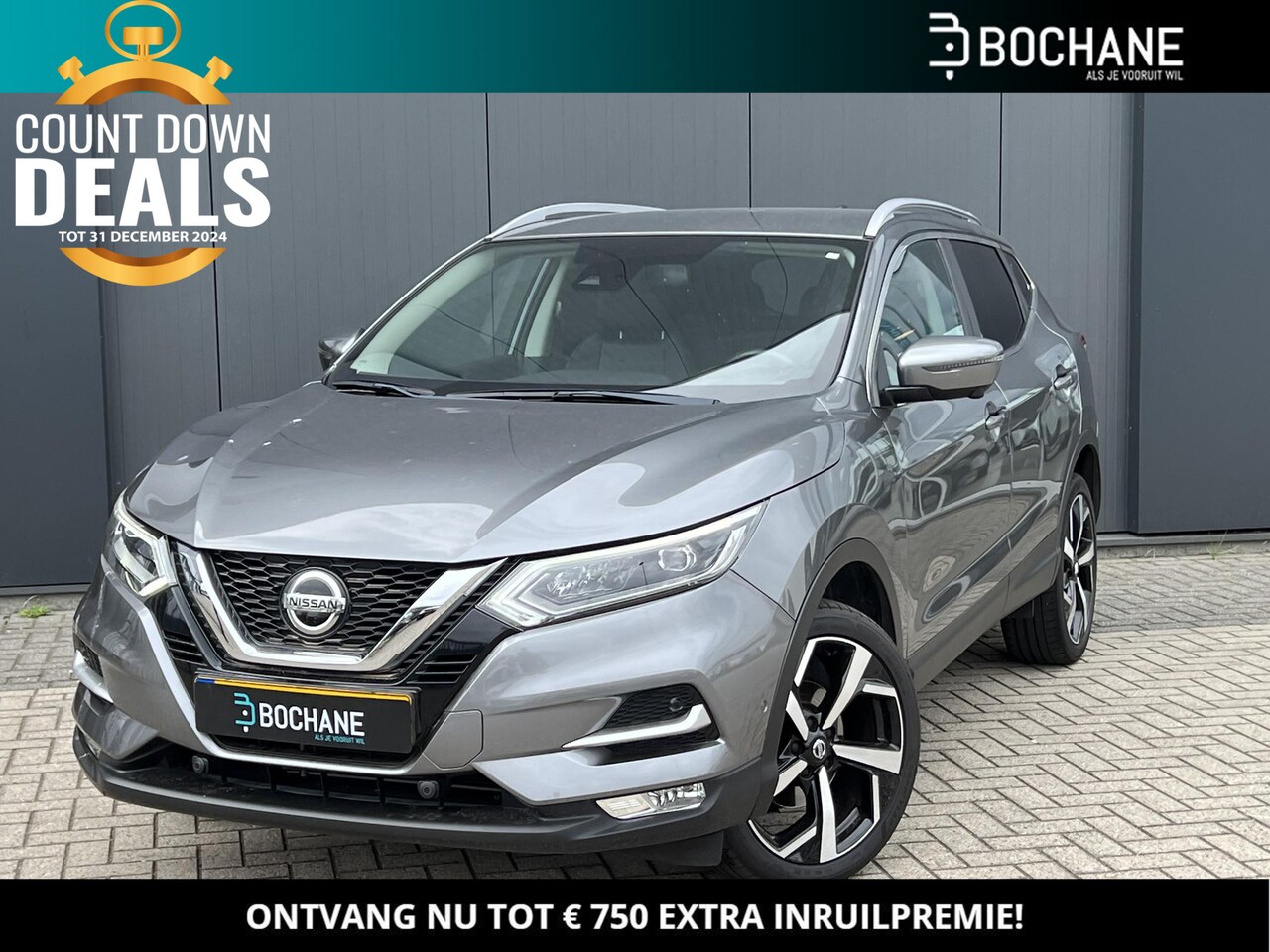 Nissan Qashqai - 1.2 DIG-T 115 Tekna | 360º Camera | Navigatie | Stoelverwarming | Keyless | Dodehoek Assis - AutoWereld.nl