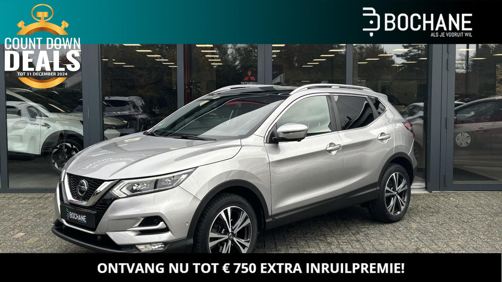 Nissan Qashqai - 1.2 DIG-T 115 Tekna + | Leder | Bose | Trekhaak - AutoWereld.nl