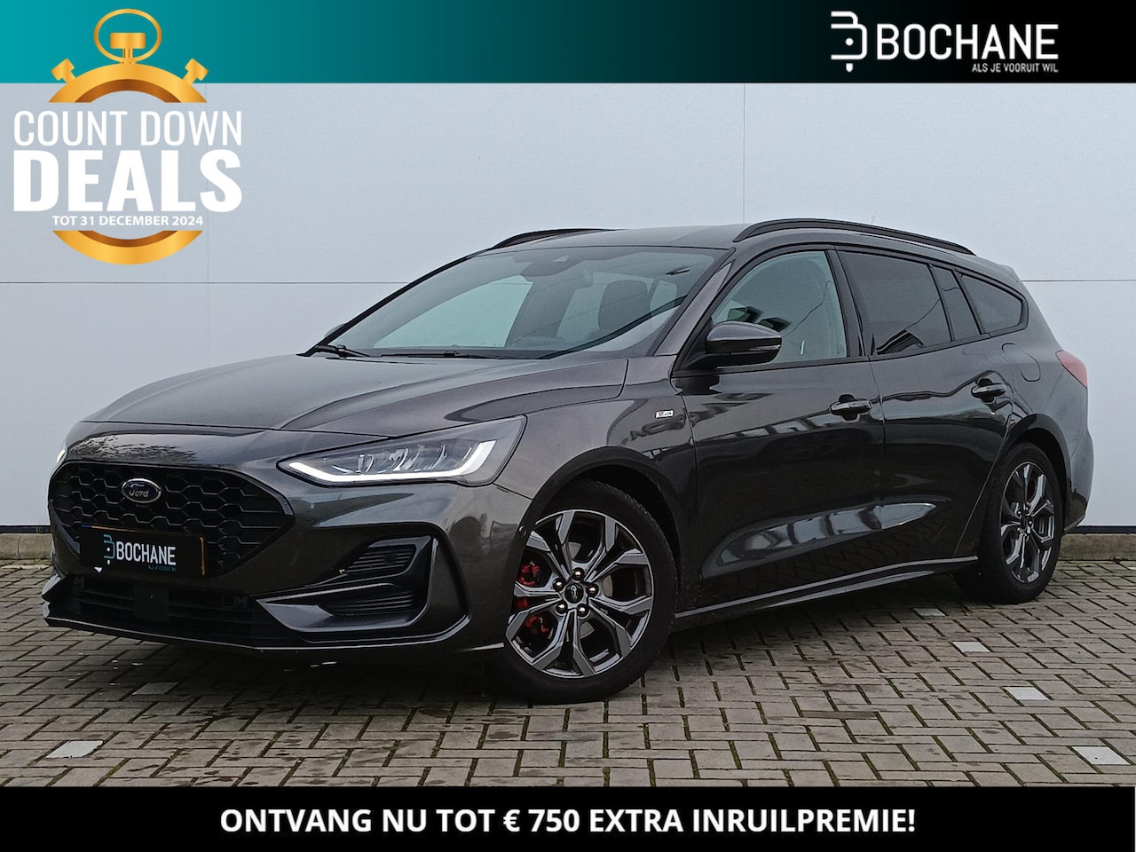 Ford Focus Wagon - 1.0 EcoBoost Hybrid 125 ST Line | Achteruitrijcamera | Stoelverwarming - AutoWereld.nl