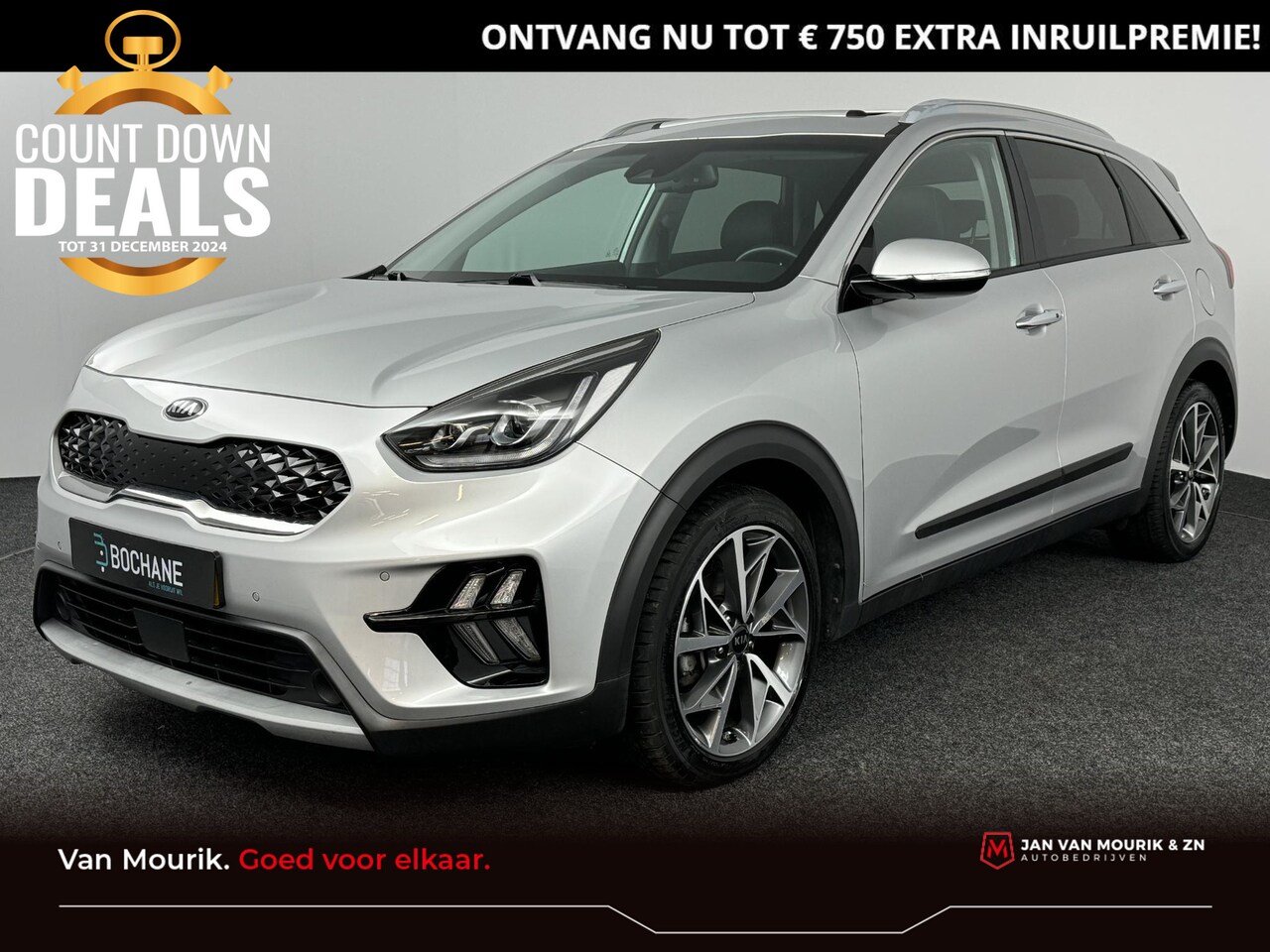 Kia Niro - 1.6 GDi Hybrid DCT6 ExecutiveLine | Open dak | Leder | Apple CarPlay / Android Auto naviga - AutoWereld.nl