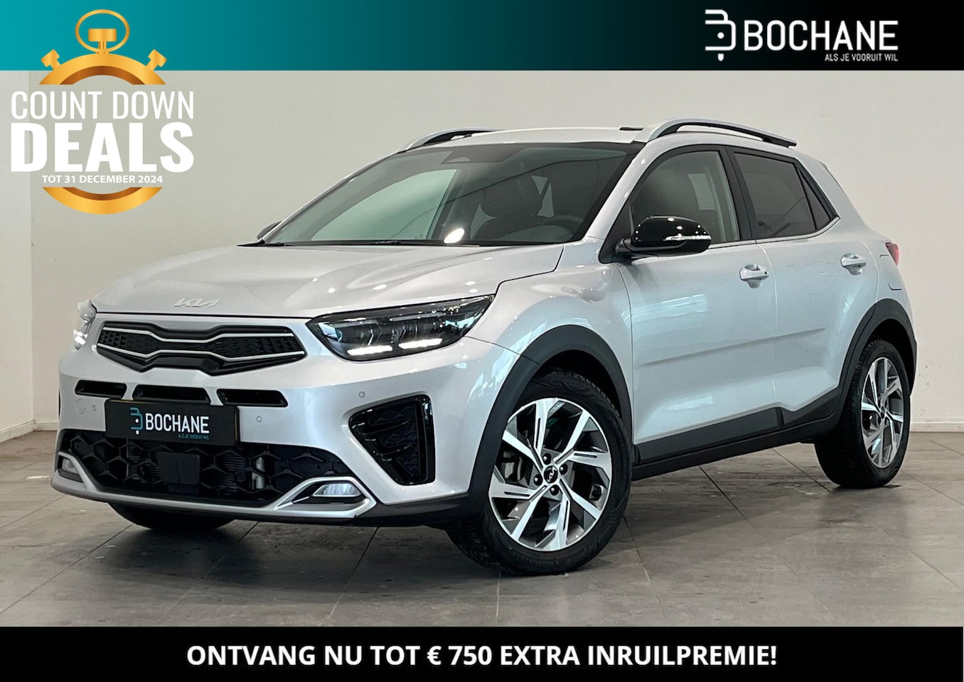 Kia Stonic - 1.0 T-GDi MHEV GT-PlusLine Automaat | CLIMA | ADAPTIVE CRUISE | NAVI | STOEL + STUUR VERWA - AutoWereld.nl