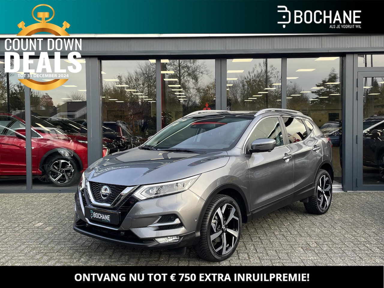 Nissan Qashqai - 1.3 DIG-T 140 Tekna | Panoramadak - AutoWereld.nl