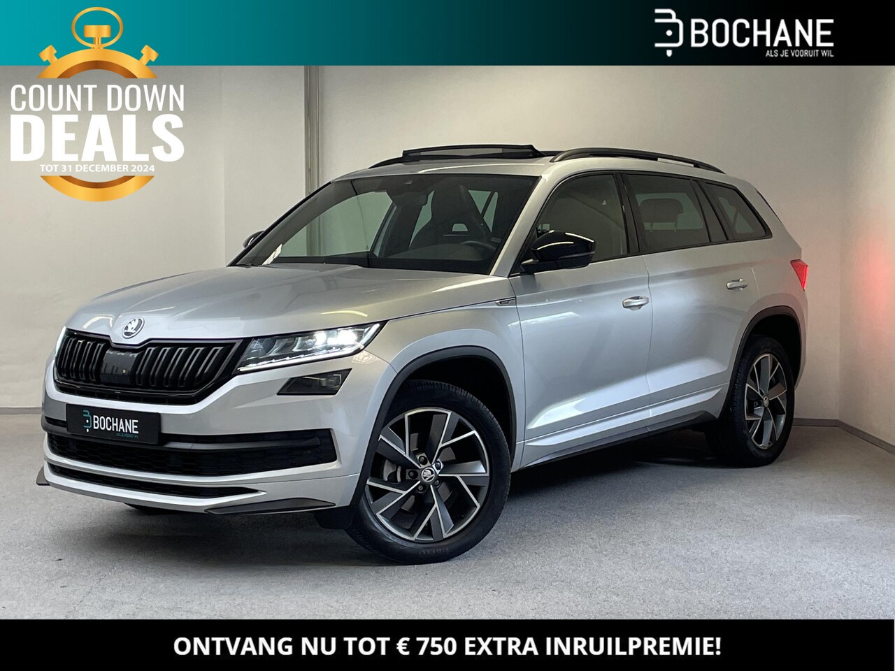 Skoda Kodiaq - 1.5 TSI Sportline 7p. | PANO | KEYLESS | ACC | CANTON | - AutoWereld.nl