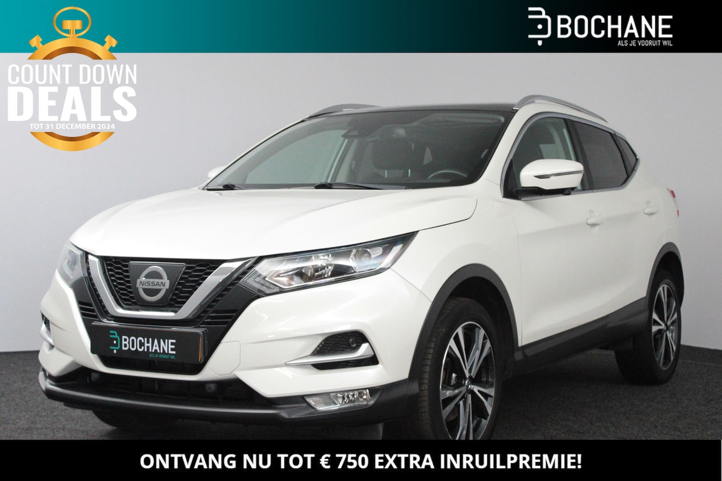 Nissan Qashqai - 1.2 DIG-T 115 N-Connecta | Panoramadak | 360 Camera | - AutoWereld.nl