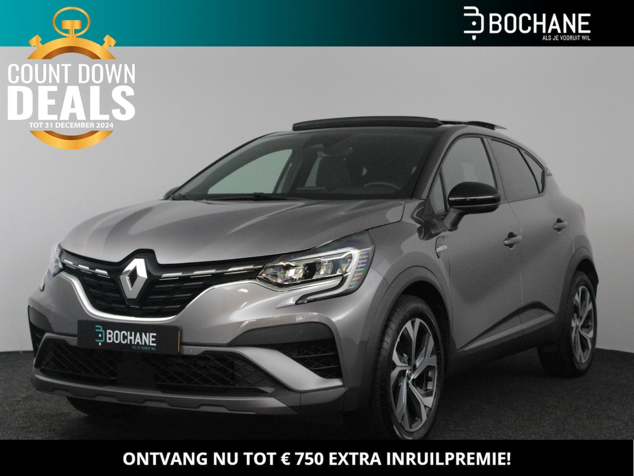 Renault Captur - 1.3 Mild Hybrid 160 EDC R.S. Line | Panodak | Navi 9,3" | Clima | Cruise | LM velgen 18" | - AutoWereld.nl