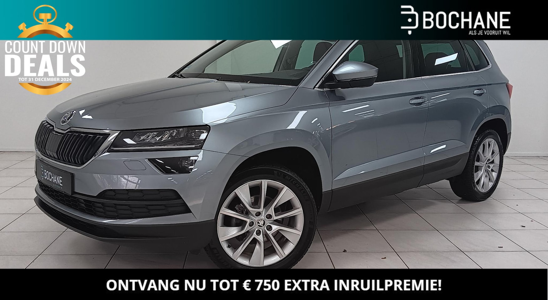 Skoda Karoq - 1.5 TSI DSG Style | Navigatie | Trekhaak | Stoelverwarming - AutoWereld.nl