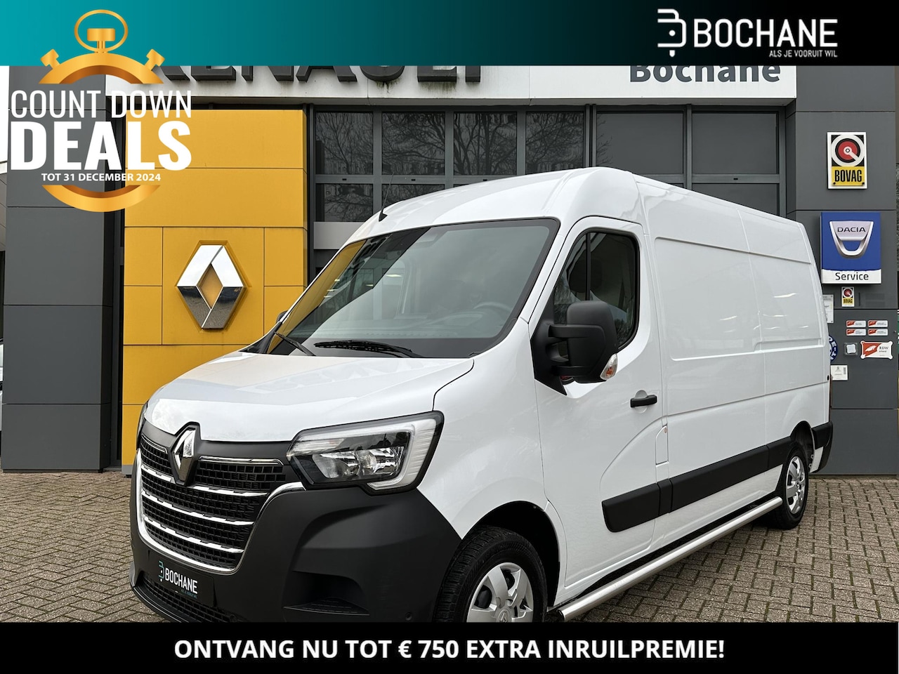 Renault Master - T35 2.3 dCi 135 L2H2 Work Edition | NL-auto! | Navi | Airco | Cruise | Trekhaak | PDC + Ca - AutoWereld.nl