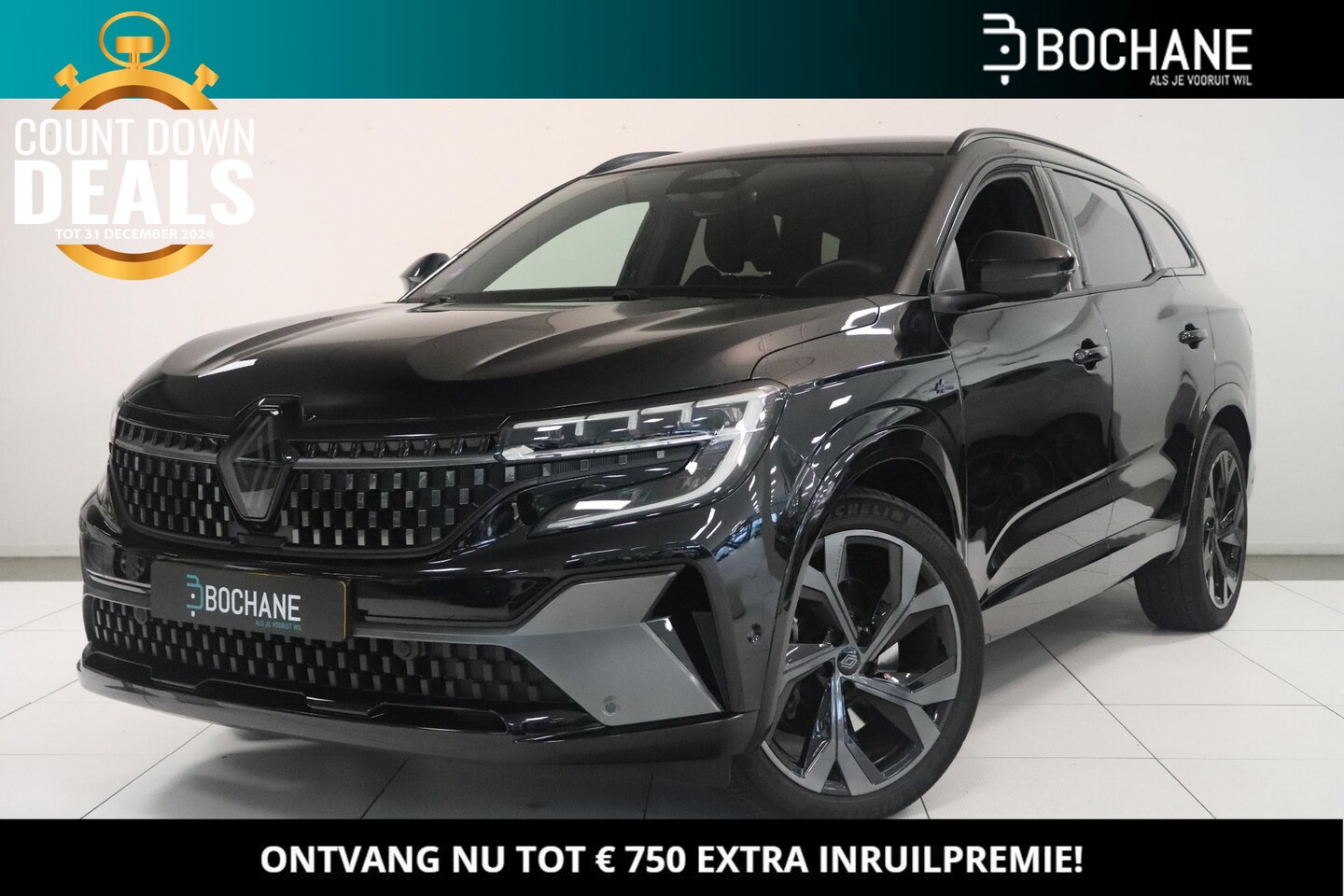 Renault Espace - 1.2 E-Tech Hybrid 200 esprit Alpine 7p. | panorama dak | 360 camera | apple carplay androi - AutoWereld.nl