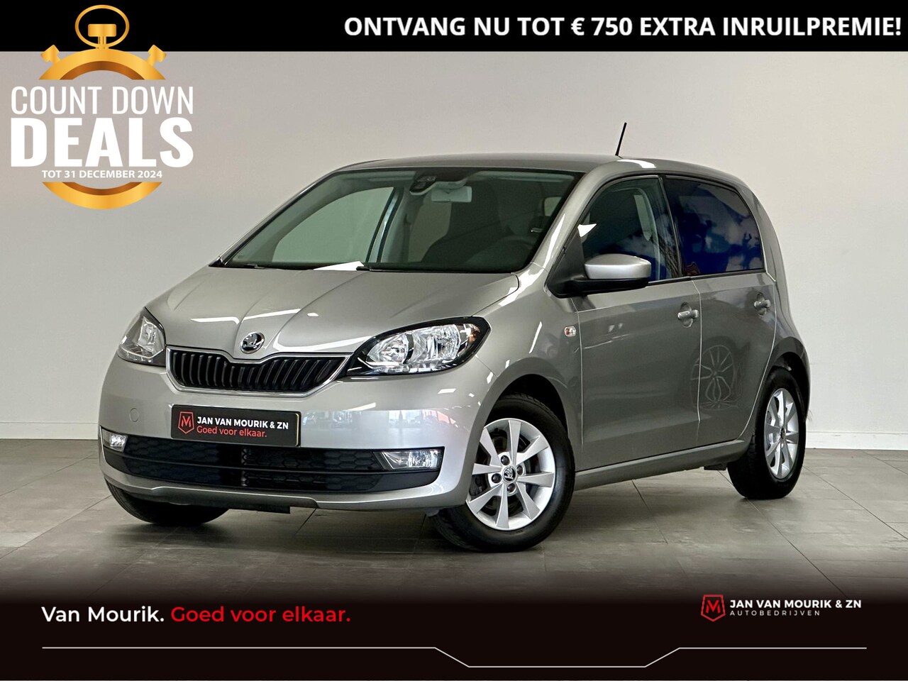 Skoda Citigo - 1.0 Greentech Ambition | Automaat | Airco | Cruise Control | Parkeersensoren - AutoWereld.nl