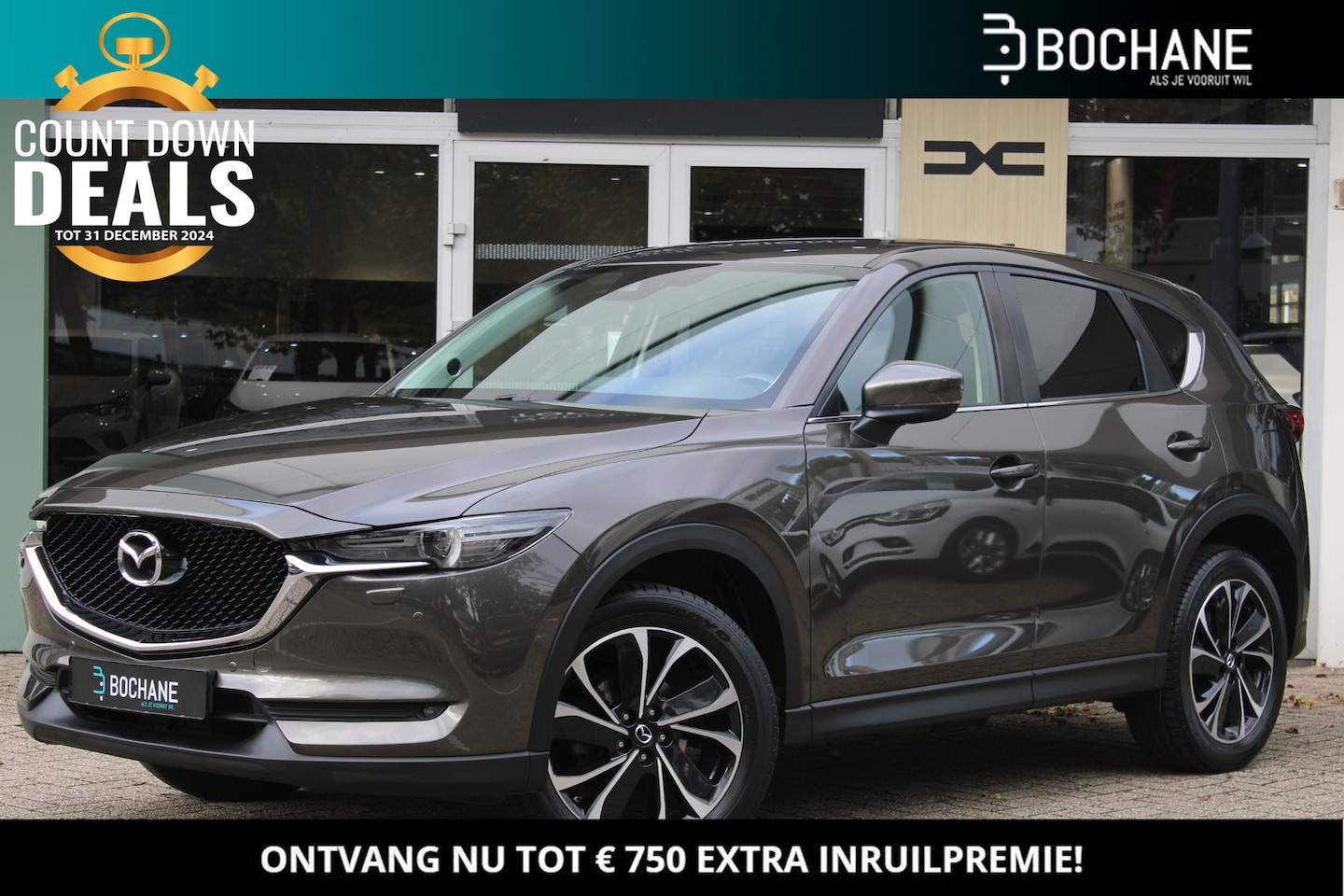 Mazda CX-5 - 2.0 SkyActiv-G 165 Business Comfort Trekhaak | Navigatie systeem | Lederen bekleding | Aut - AutoWereld.nl