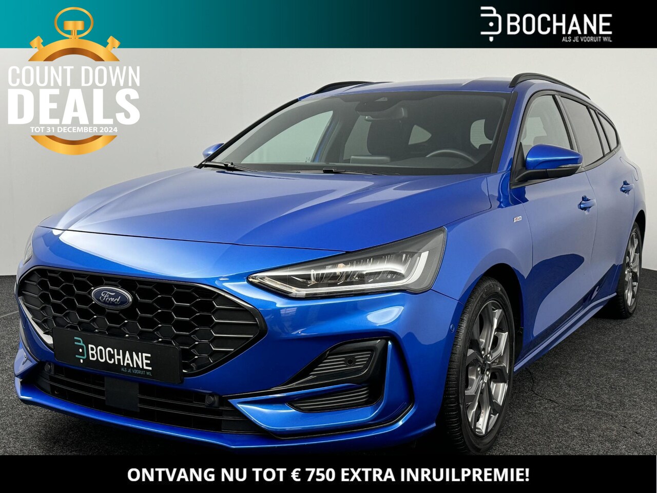 Ford Focus Wagon - 1.0 EcoBoost Hybrid ST Line | PDC V+A + Camera | Stoel- en stuurverwarming | Apple Carplay - AutoWereld.nl