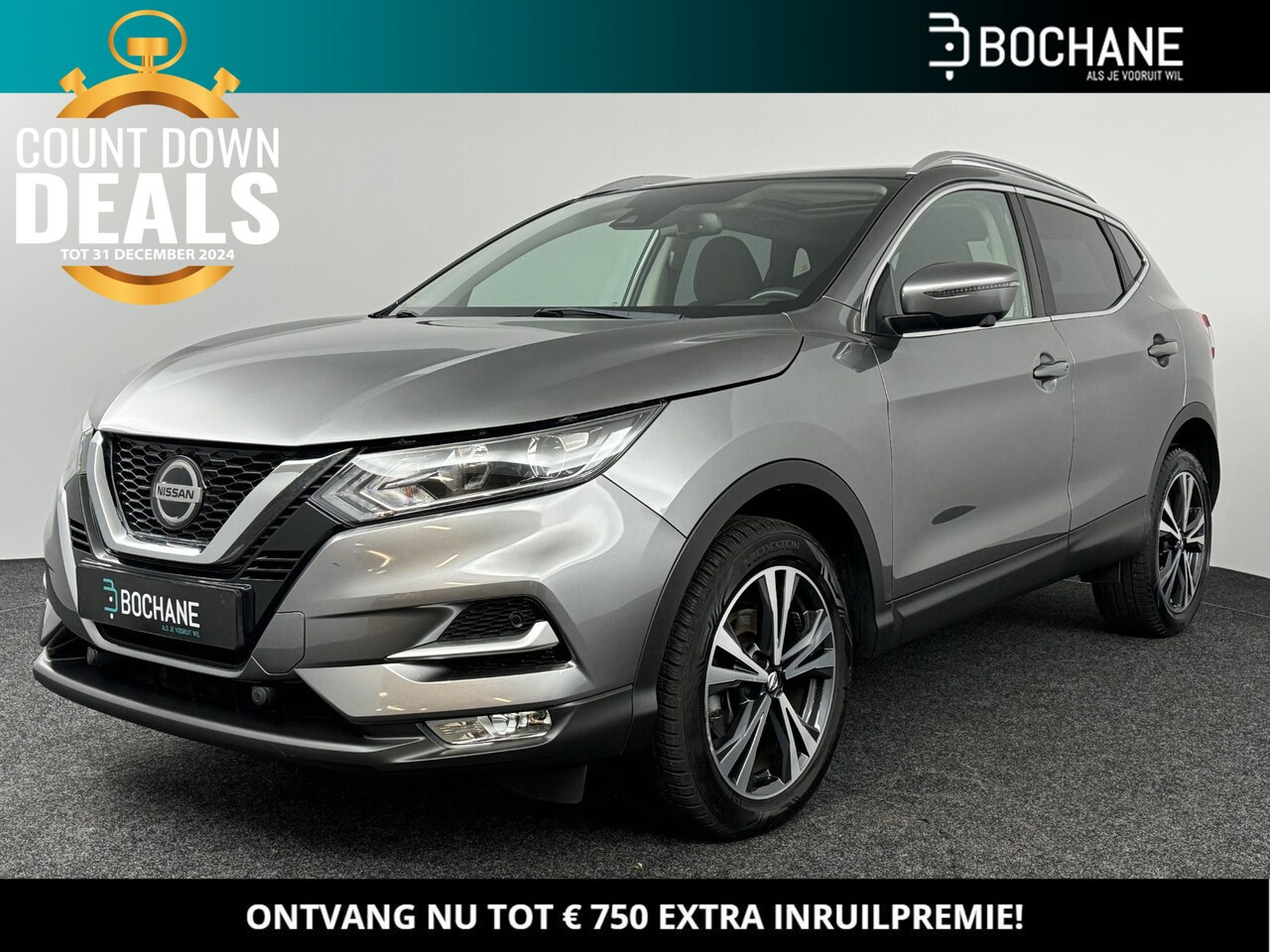 Nissan Qashqai - 1.3 DIG-T 140 N-Connecta Panoramadak | Navigatie | camera | Parkeersensoren - AutoWereld.nl