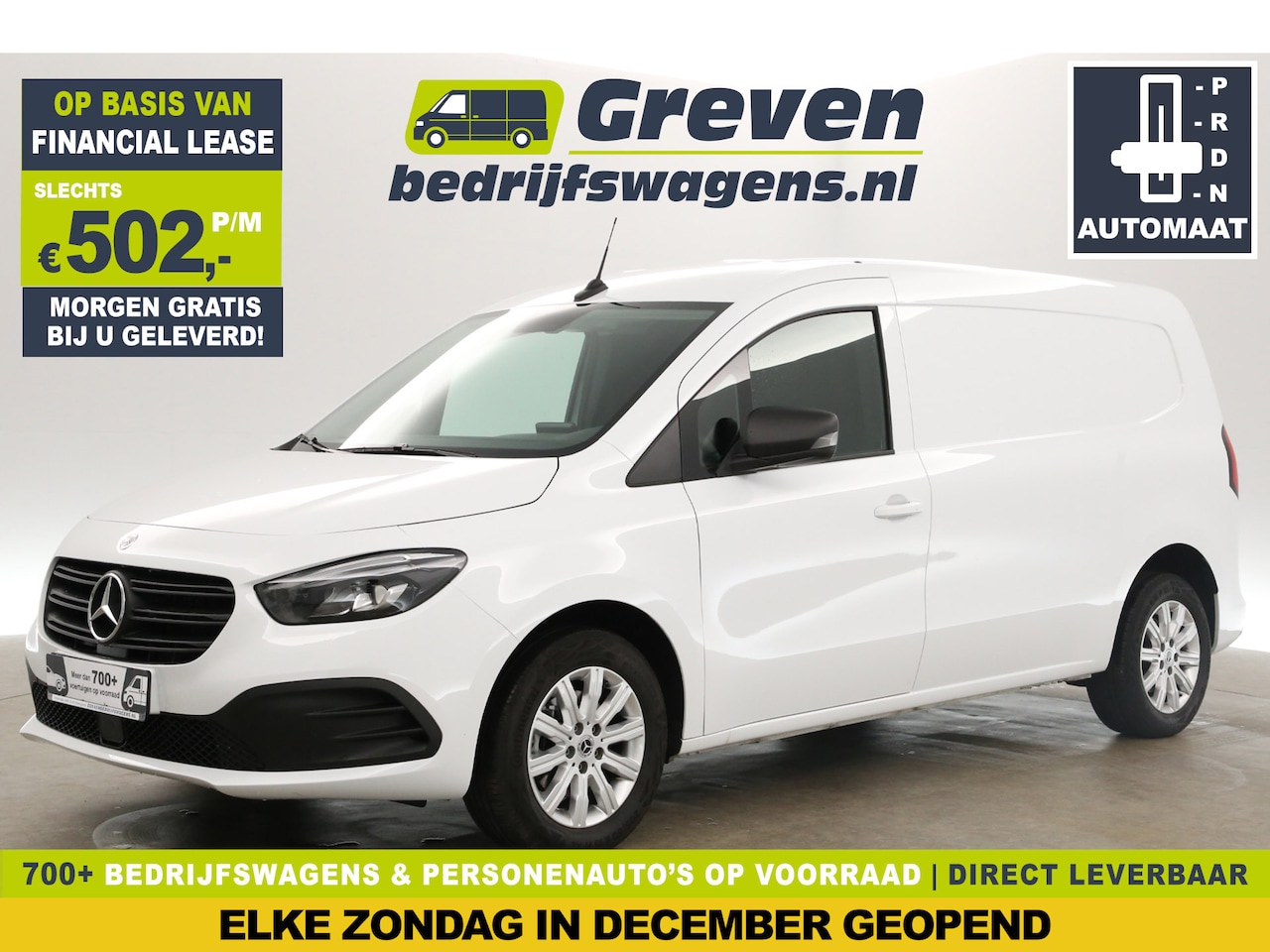 Mercedes-Benz Citan - 112 CDI L2H1 Automaat Airco Cruise Camera Carplay Navi 16"LMV LED PDC Stoelverwarming Trek - AutoWereld.nl