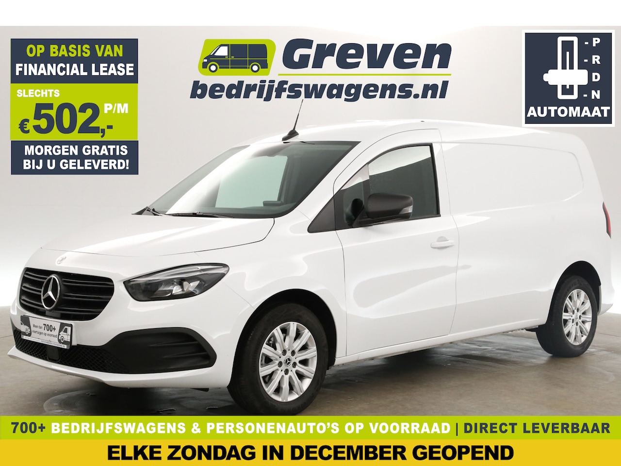 Mercedes-Benz Citan - 112 CDI L2H1 Automaat Airco Cruise Camera Carplay LED Navi 16"LMV PDC Stoelverwarming Trek - AutoWereld.nl