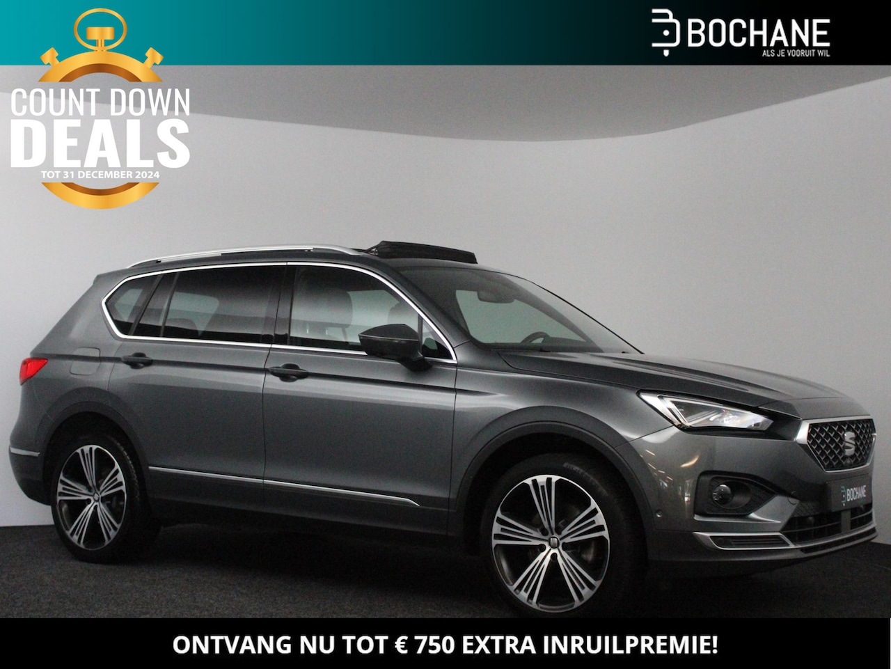 Seat Tarraco - 1.5 TSI Xcellence | Panoramadak | 20" LM velgen | Lederen bekleding | Navigatie | 360 Came - AutoWereld.nl