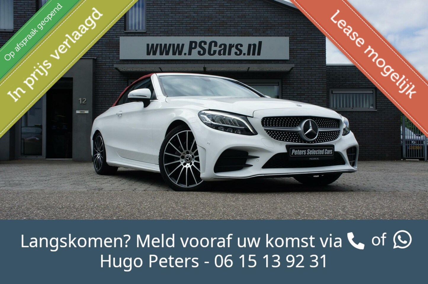 Mercedes-Benz C-klasse Cabrio - 200 AMG 19" AirScarf|Cruise|Mbux - AutoWereld.nl