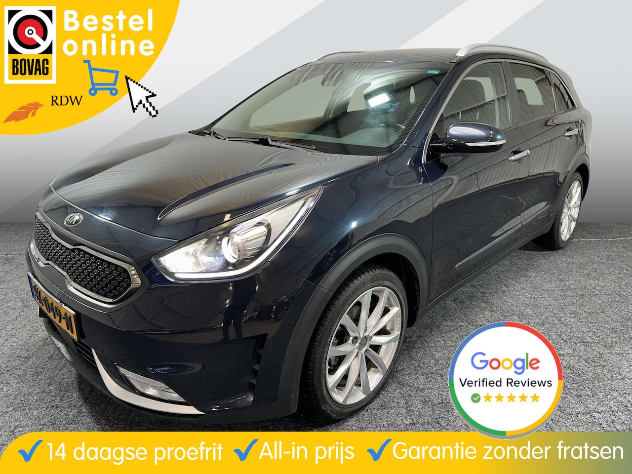 Kia Niro - 1.6 GDi Hybrid ExecutiveLine LUXE, DEALER ONDERHOUDEN - AutoWereld.nl