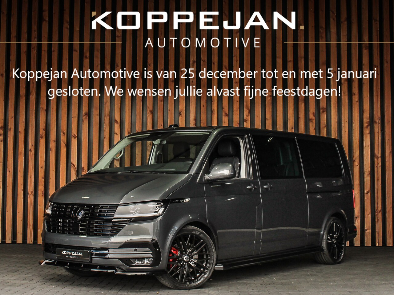 Volkswagen Transporter - 2.0 TDI 204PK DSG Dubbele Cabine Bulli | ELECTRISCHE ACHTERKLEP | 2X SCHUIFDEUR | DIGITALE - AutoWereld.nl