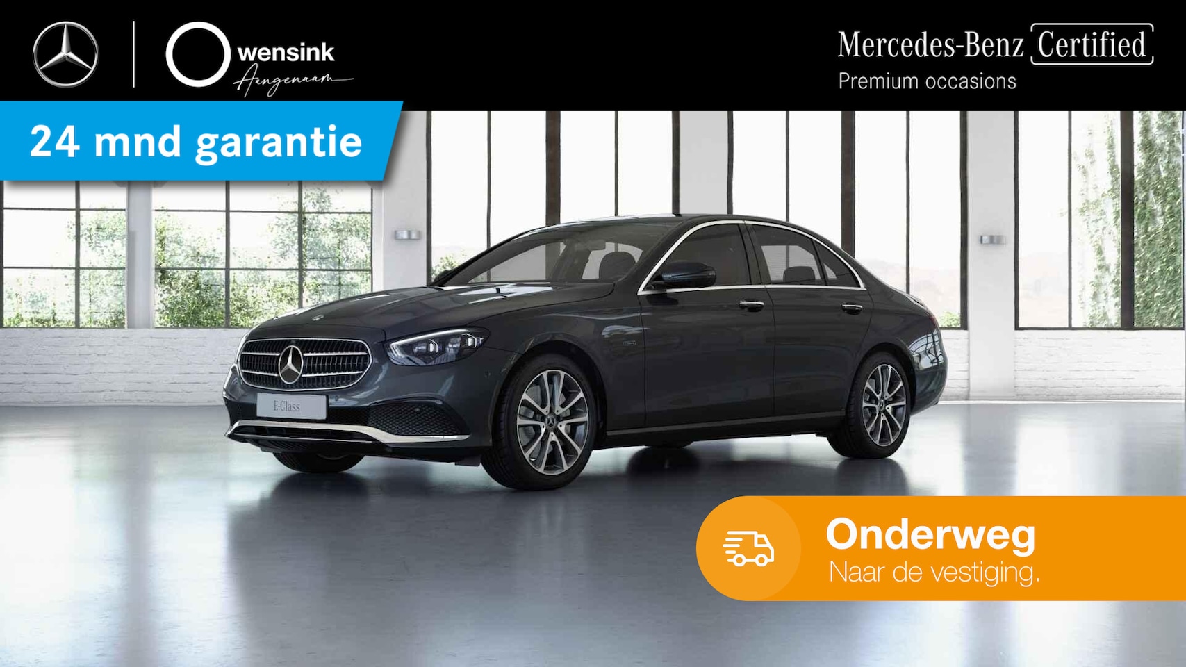 Mercedes-Benz E-klasse - 300 e Business Solution AMG | Parktronic | 360 graden camera | Keyless | Sfeerverlichting - AutoWereld.nl