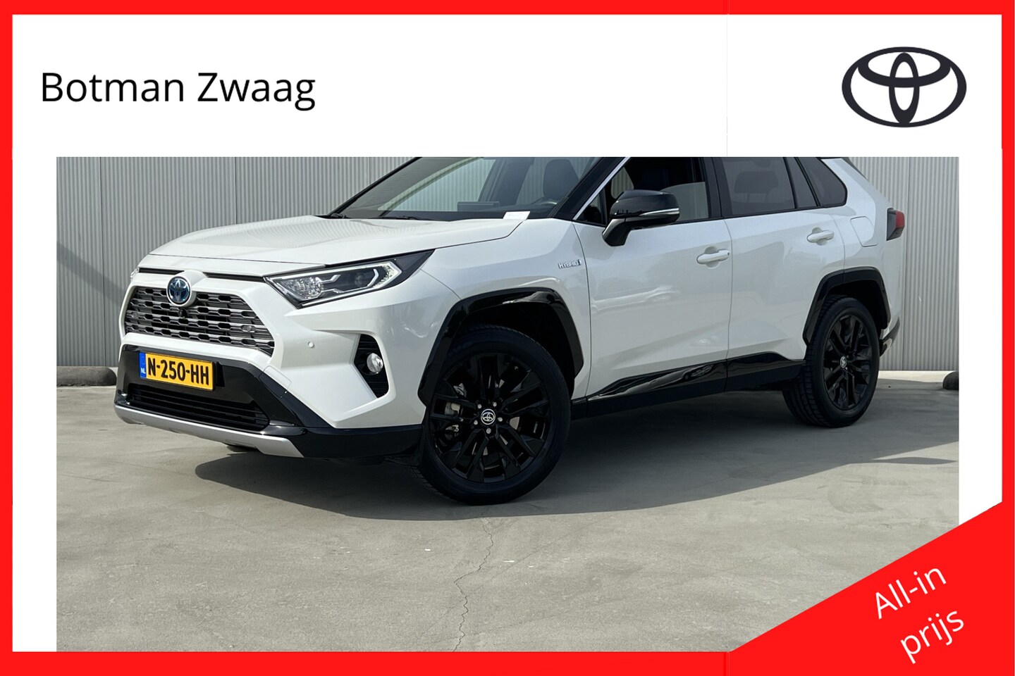 Toyota RAV4 - 2.5 Hybrid Bi-Tone Half lederen bekleding | Elektr. bedienbare achterklep | parkeersensore - AutoWereld.nl