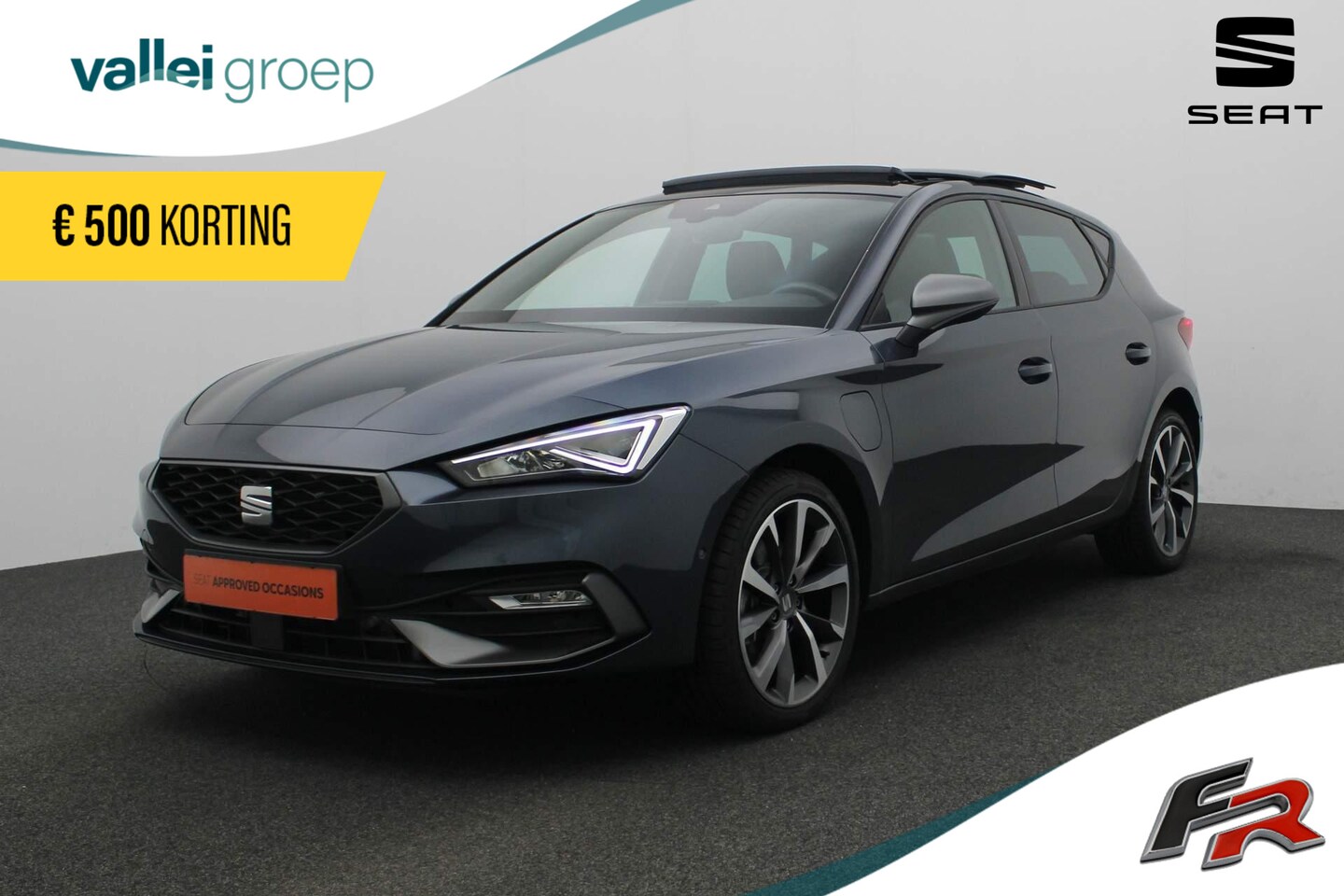 Seat Leon - 1.4 TSI eHybrid 204PK DSG PHEV FR Business Intense | Pano | Leder/alcantara | Geheugenstoe - AutoWereld.nl