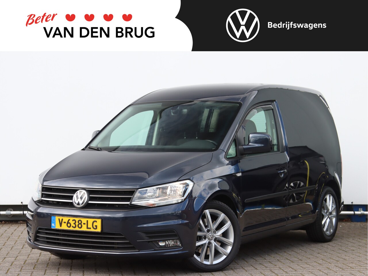 Volkswagen Caddy - 2.0 TDI 150PK DSG L1H1 Highline | Airco | Navigatie | Cruise Control | Verlaagd | 17" LM v - AutoWereld.nl