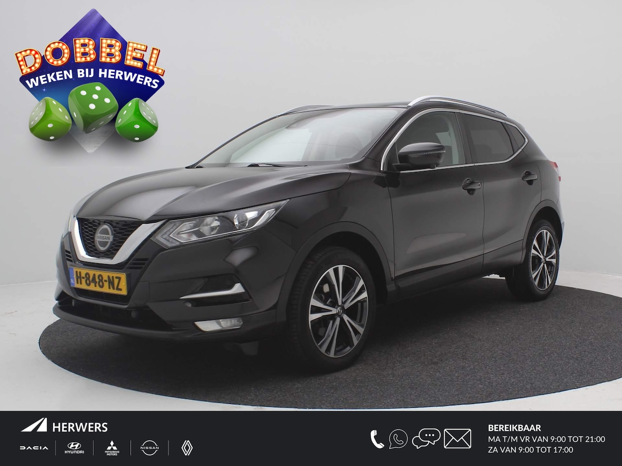 Nissan Qashqai - 1.3 DIG-T N-Connecta / Navigatie / Groot Panoramisch dak / Cruise Control / Afneembare Tre - AutoWereld.nl